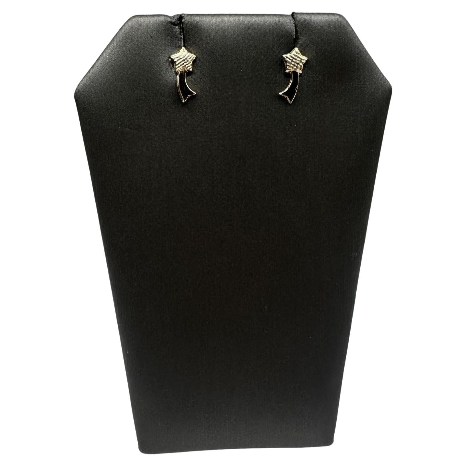 Boucles d
oreilles pour enfants en or jaune 14kt - 0.3g, nouvelles en vente