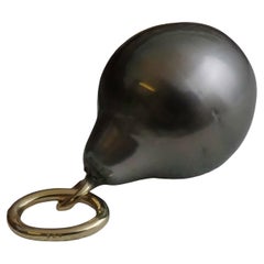 14kt Yellow Gold Tahitian Pearl Pendant