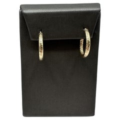 Orecchini a cerchio in oro giallo 14kt - 3/4in, 2.9mm, 2g, New