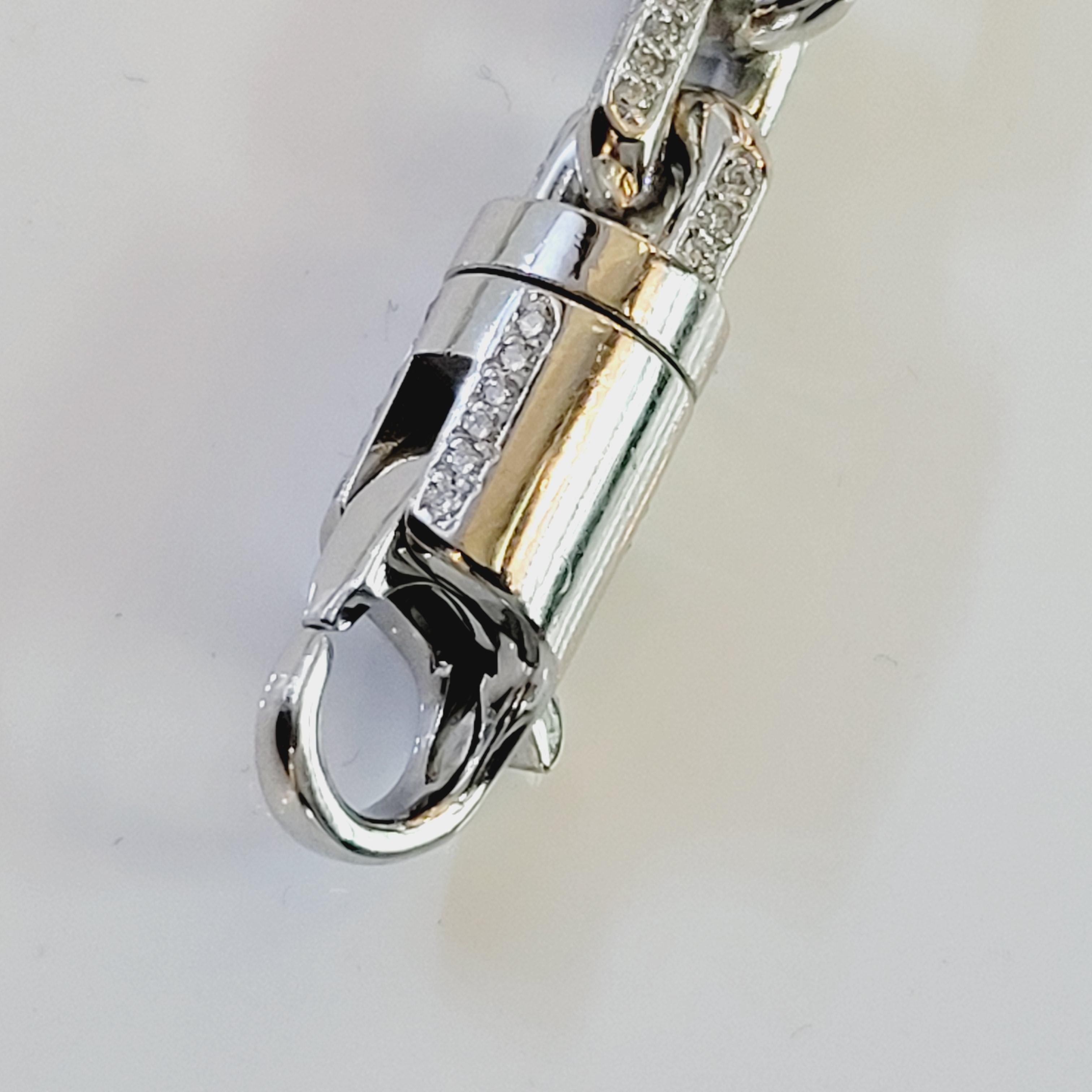 Modern 14kw Bracelet Mans Diamonds For Sale