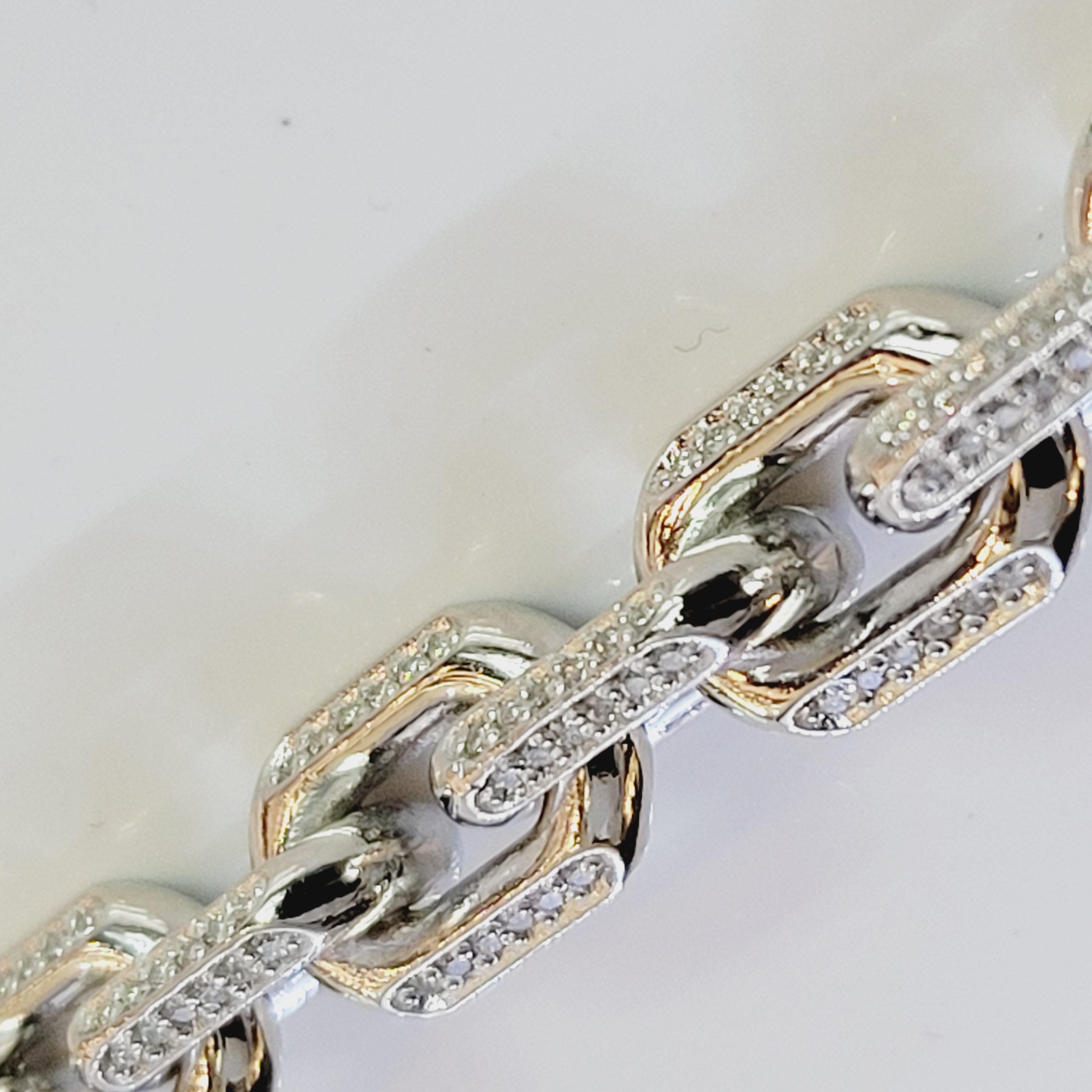 Men's 14kw Bracelet Mans Diamonds For Sale