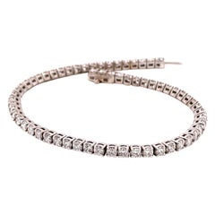 14KW Diamond Tennis Bracelet 3.84ct