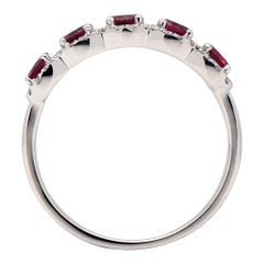 14KW Ruby with Diamond Halo Ring