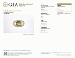 Ring aus 14-karätigem Gold mit einem von der GIA zertifizierten natürlichen Katzenaugen-Chrysoberyll von 7,11 Karat und Diamanten