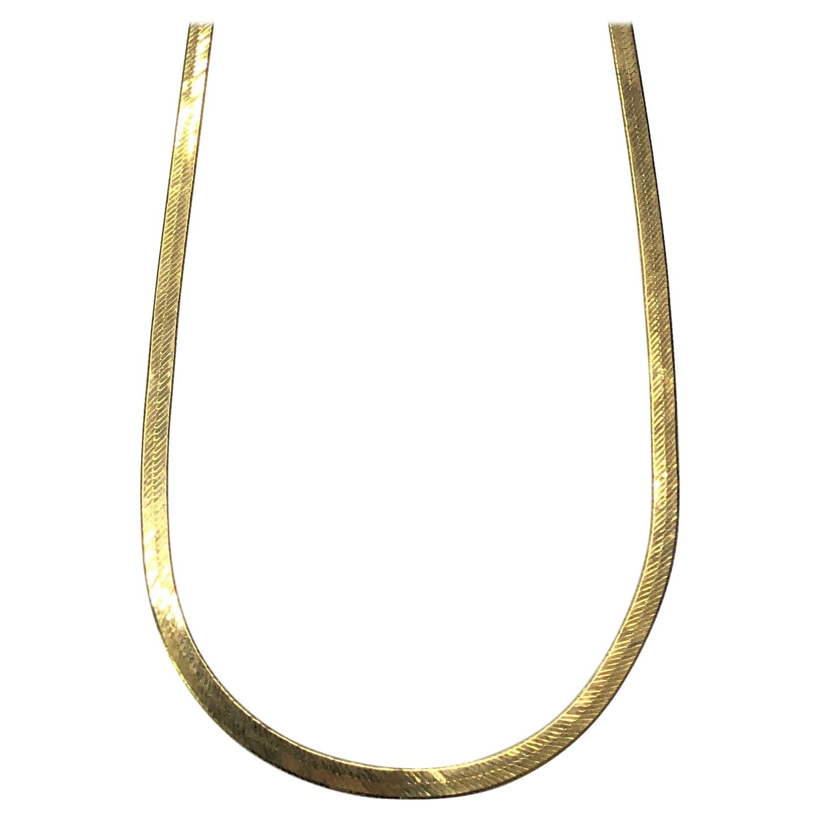 14KY Herringbone Necklace