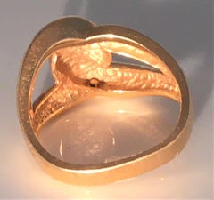 14 Karat Yellow Infinity Knot Ring