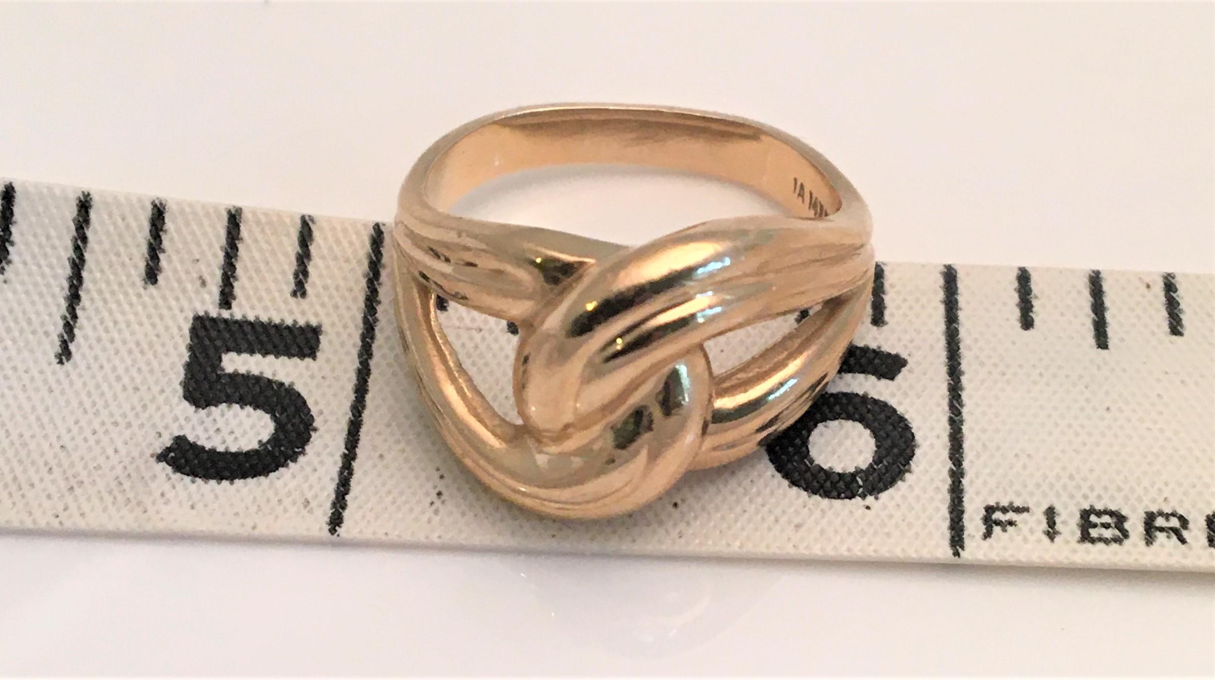 gold infinity knot ring