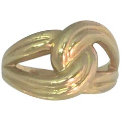 Vintage 14 Karat Yellow Infinity Knot Ring