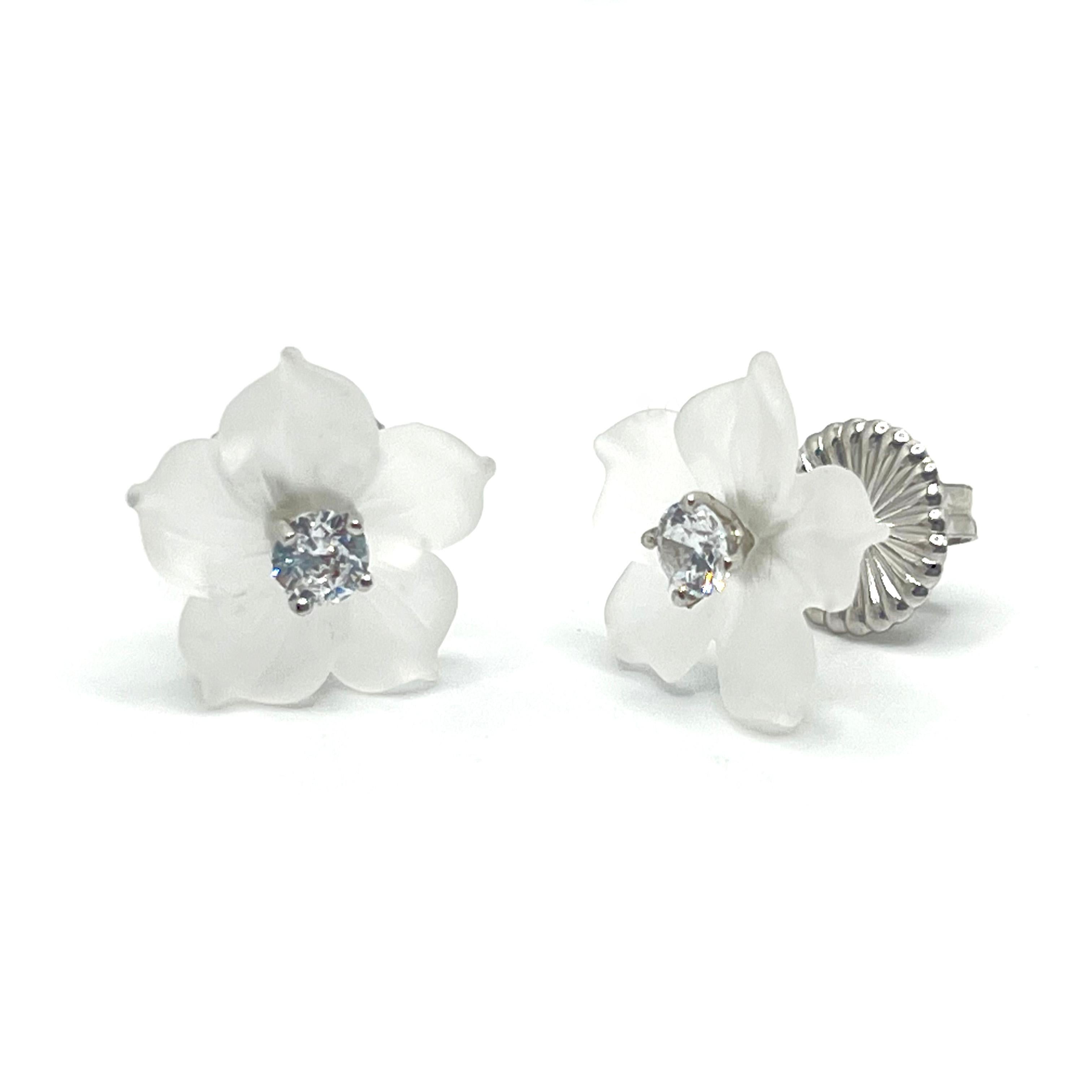 claire's flower earrings