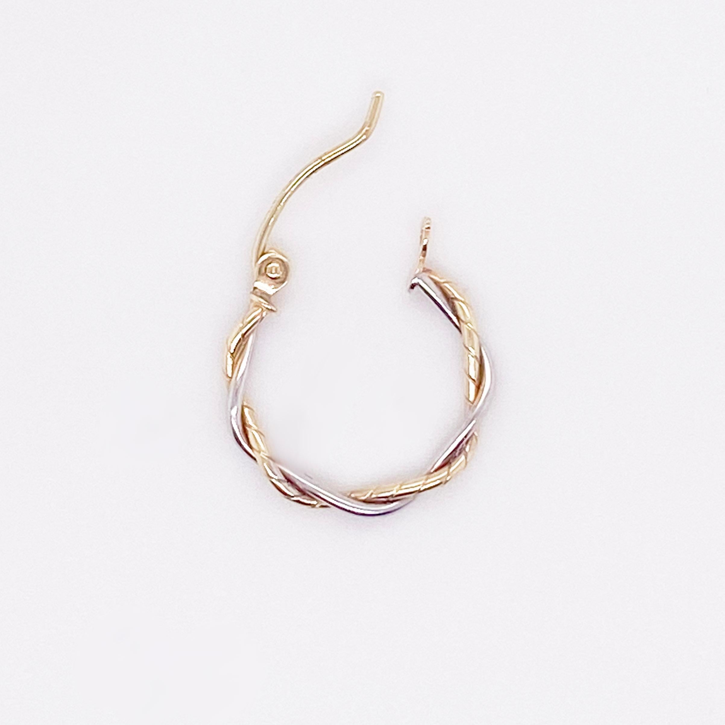 gold braided earrings