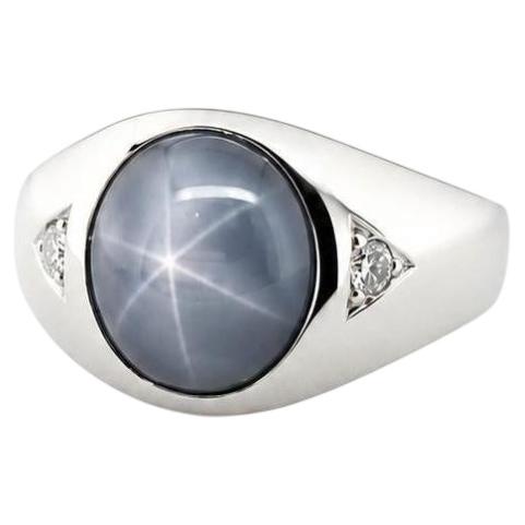 14Star Sapphire Ring For Sale