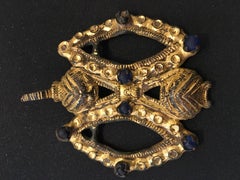 14th-15th Century Gilt Bronze Pendant, Probably France of Flanders