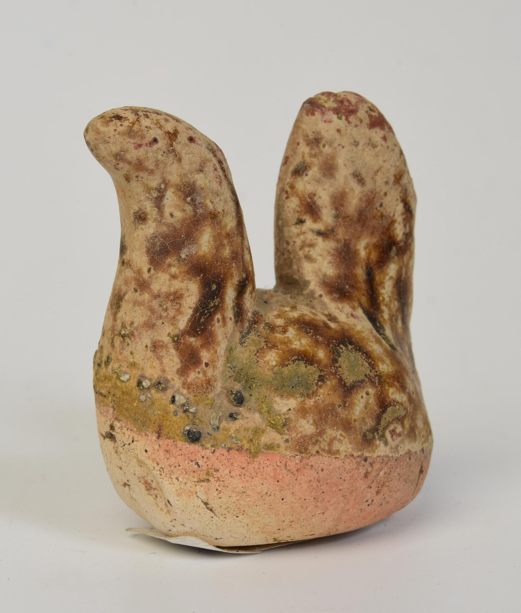 14th-16th C., A Set of Antique Thai Miniature Sukhothai Stoneware Ceramic Figure 3