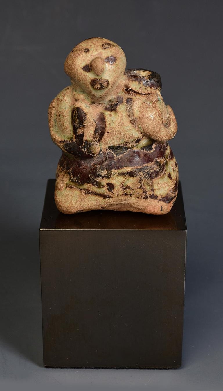 14th-16th C., Sukhothai, Antique Thai Glazed Stoneware Hunchback Water ...
