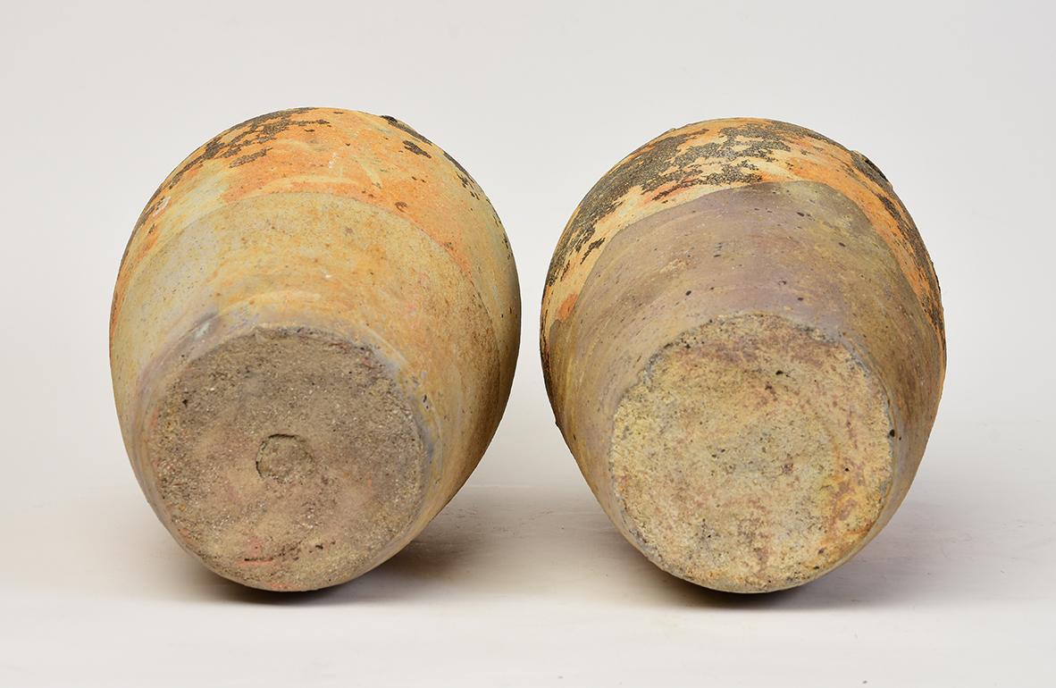 14th-16th Century, Sukhothai, A Pair of Antique Sukhothai Pottery Jars 6