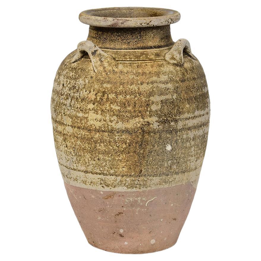 Pot ancien de poterie thaïlandaise Sukhothaï du 14e-16e siècle