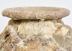 14th-16th Century, Sukhothai, Antique Thai Pottery Jar with Shell from Shipwreck