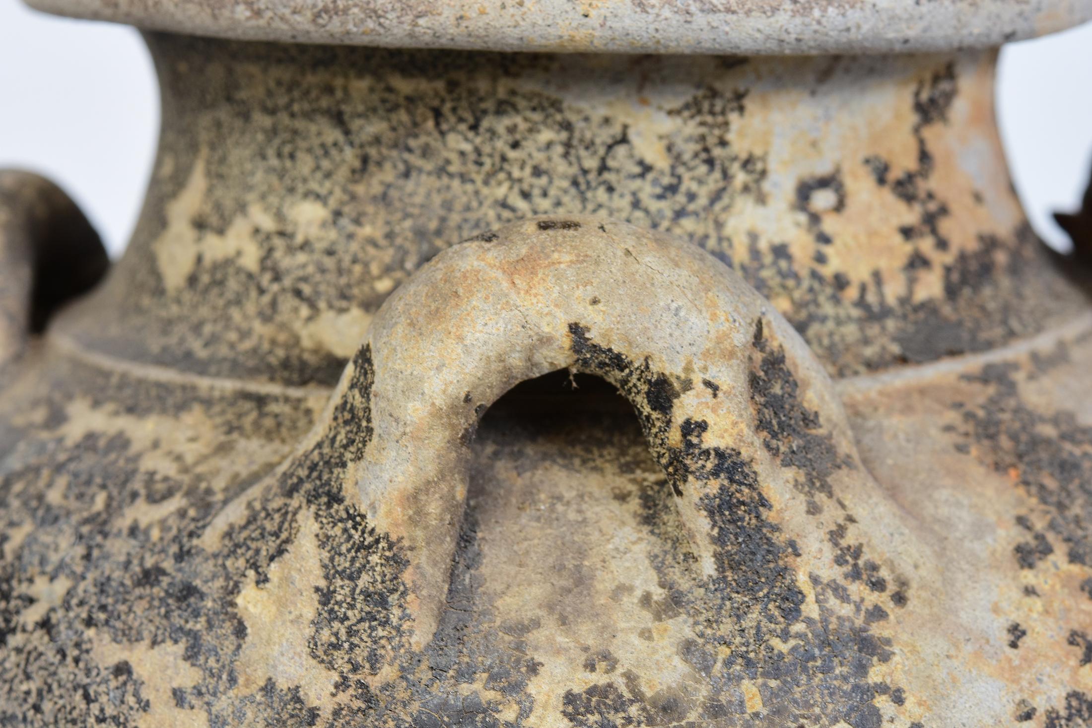 14th-16th Century, Sukhothai, Antique Thai Pottery Jar with Shell from Shipwreck For Sale 2