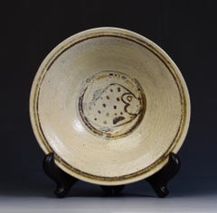 14th - 16th Century, Sukhothai, Antique Thai Sukhothai Glazed Ceramic Fish Dish