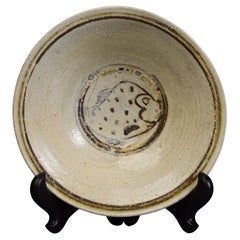 14th - 16th Century, Sukhothai, Antique Thai Sukhothai Glazed Ceramic Fish Dish