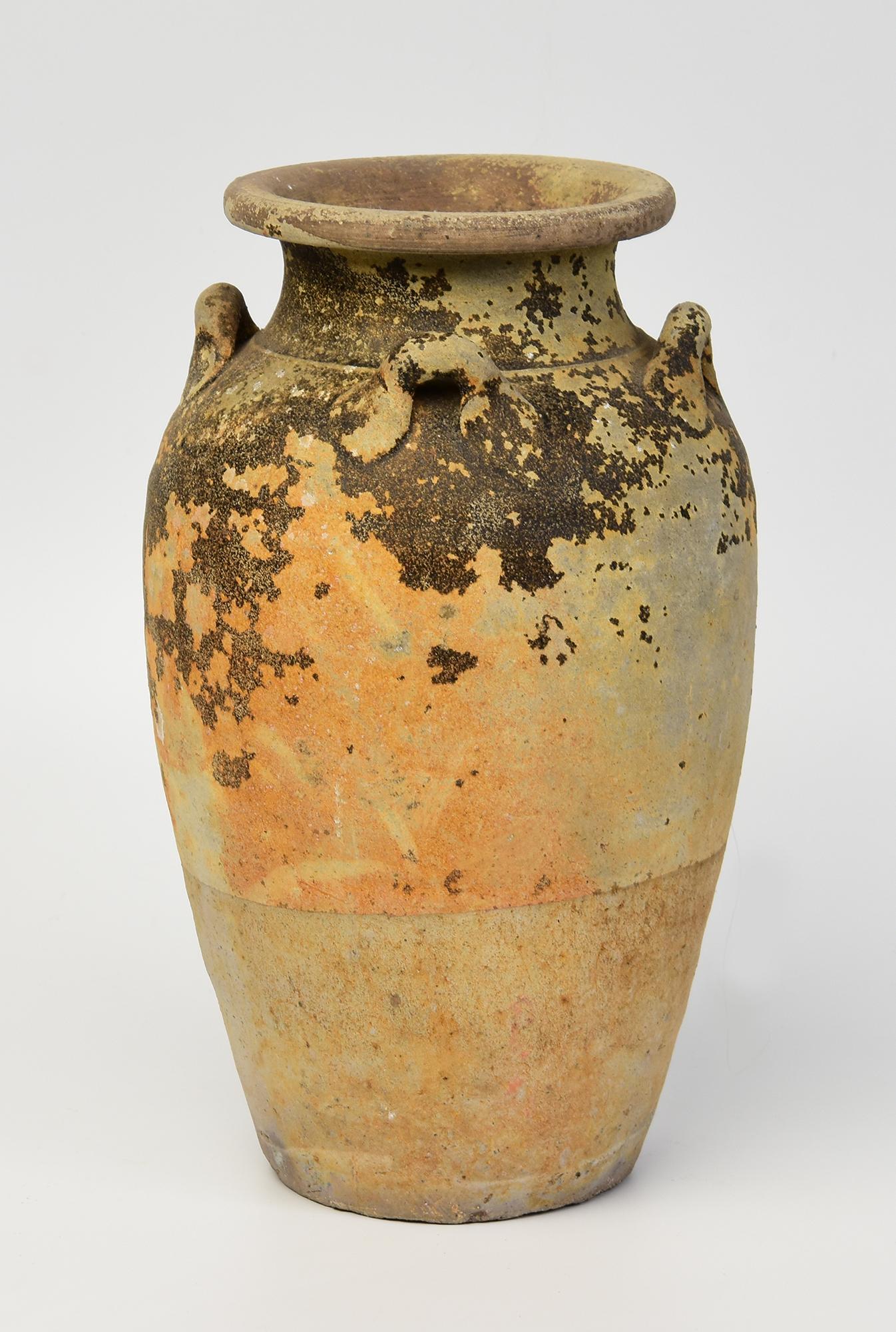 18th Century and Earlier 14th-16th Century, Sukhothai, Antique Thai Sukhothai Pottery Jar For Sale