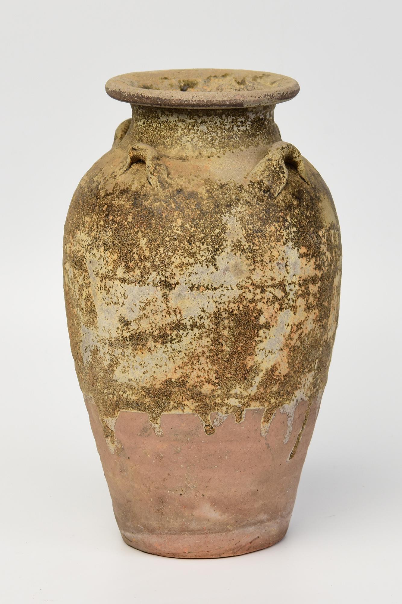 14th-16th Century, Sukhothai, Antique Thai Sukhothai Pottery Jar For Sale 2