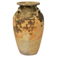 Pot ancien de poterie thaïlandaise Sukhothaï du 14e-16e siècle