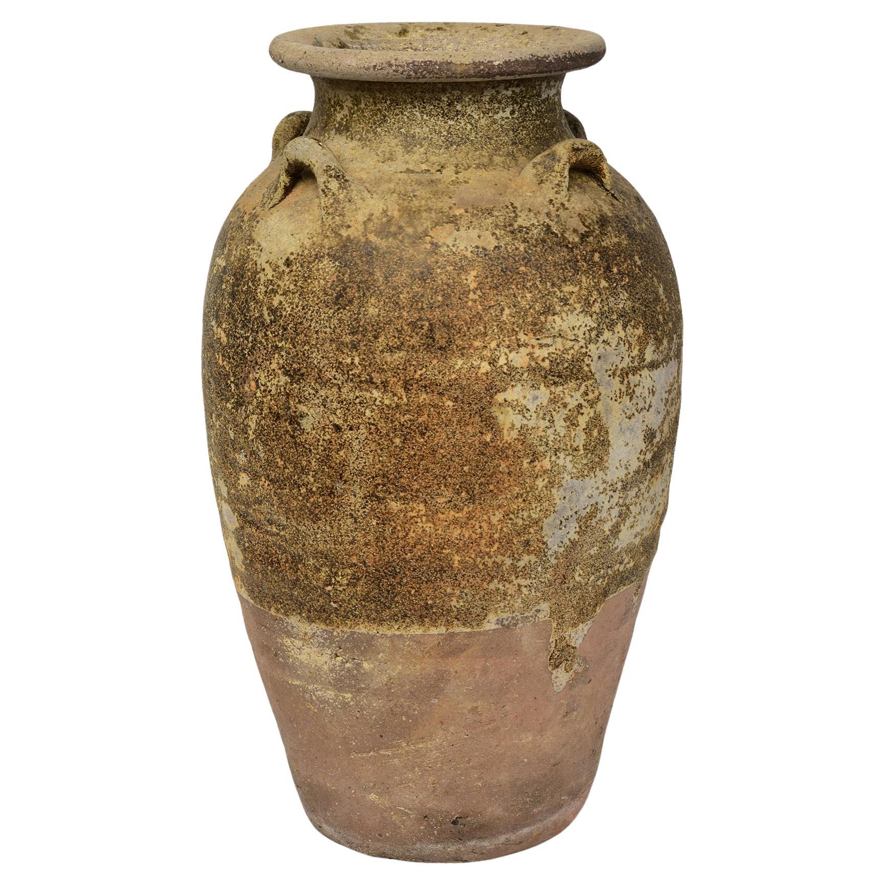 14th-16th Century, Sukhothai, Antique Thai Sukhothai Pottery Jar