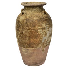 14th-16th Century, Sukhothai, Vintage Thai Sukhothai Pottery Jar