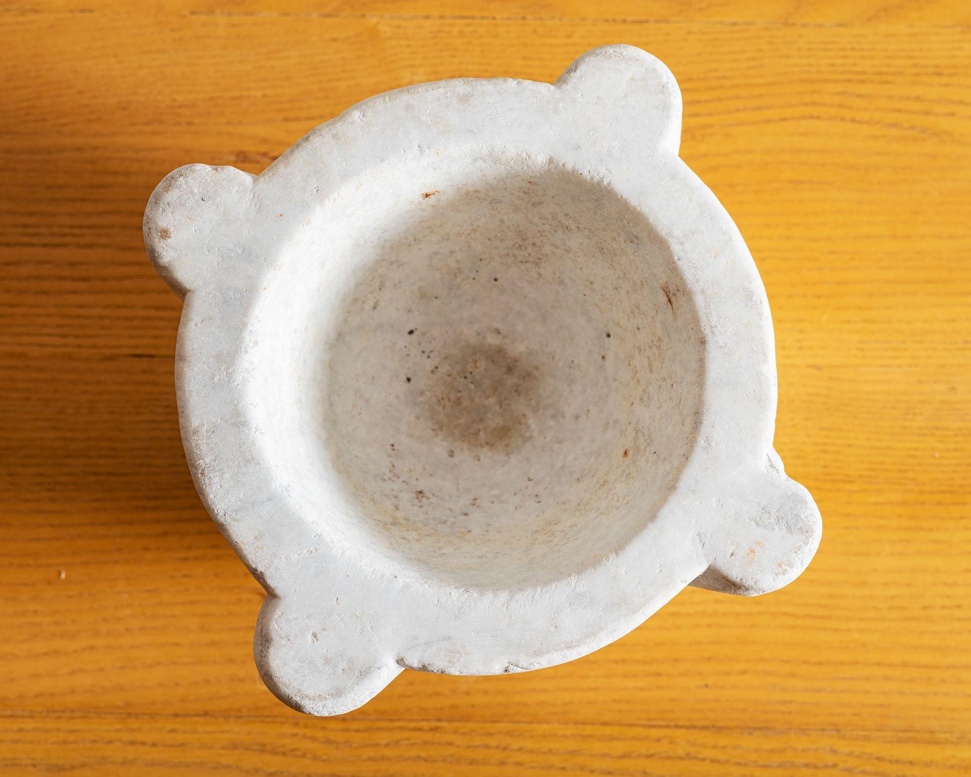 French 14th Century, Marble Medieval Mortar