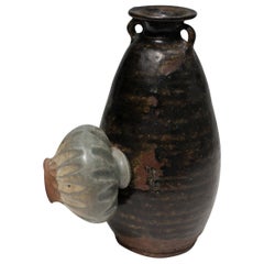 14th Century Sukhothai Ceramic Jar with Fused Pot