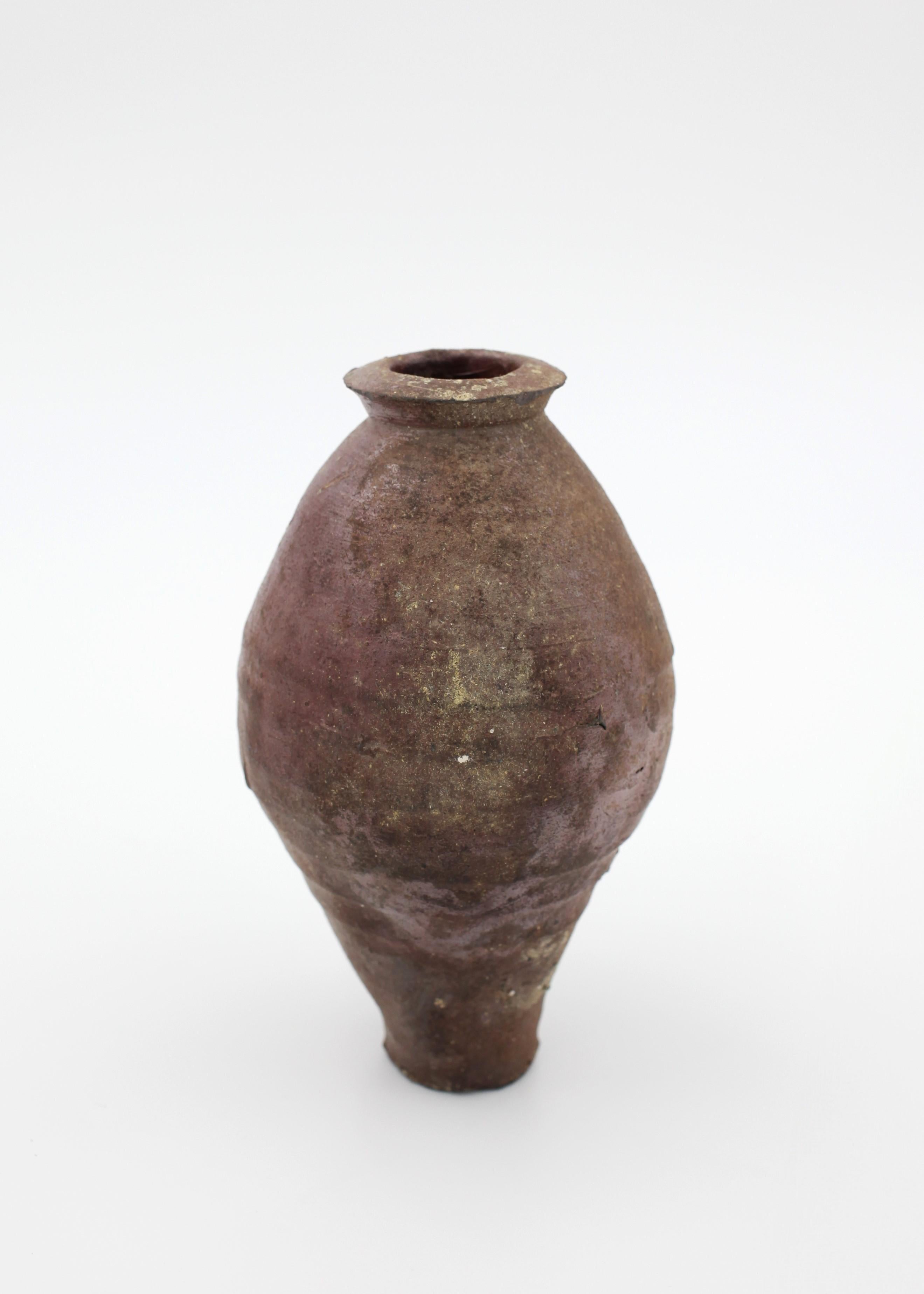 Hand-Crafted 14th To 16th Century Asian Jar/vessel (Possibly Khmer) For Sale