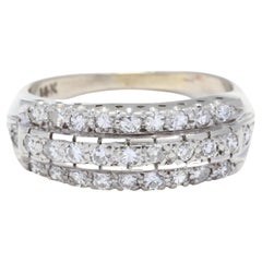 14W 3 Row Diamond Band Ring