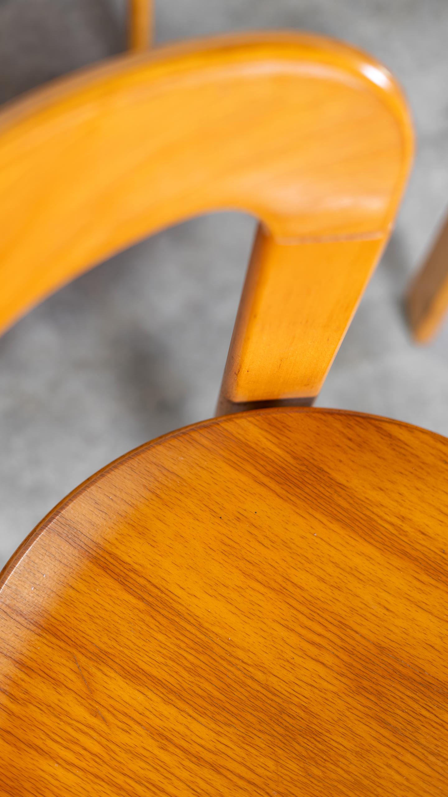 14x Bruno Rey Chaise de salle à manger iconique de Kusch+Co en 1971 Hêtre massif + Empilable en vente 4