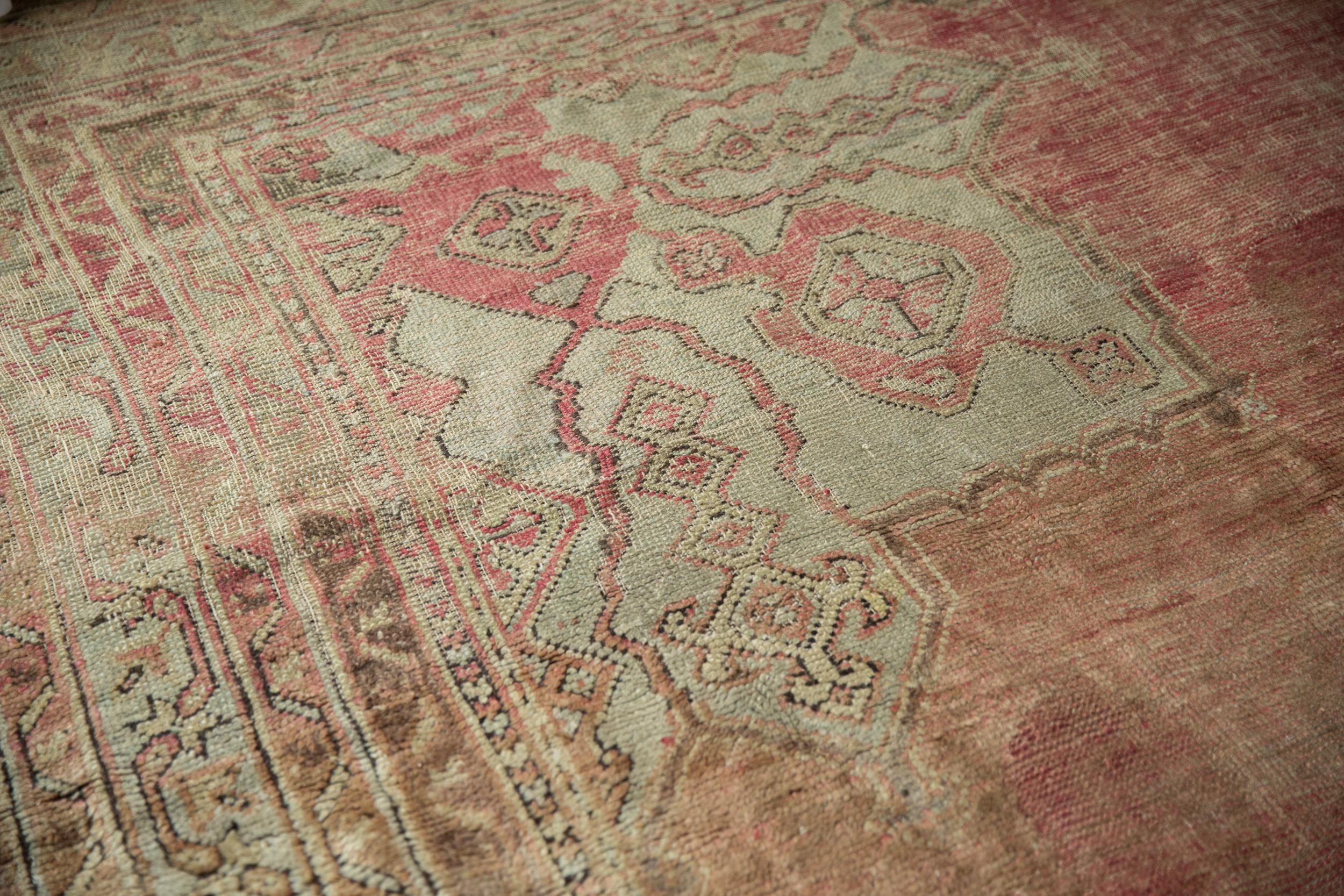 Vintage Oushak Carpet For Sale 5