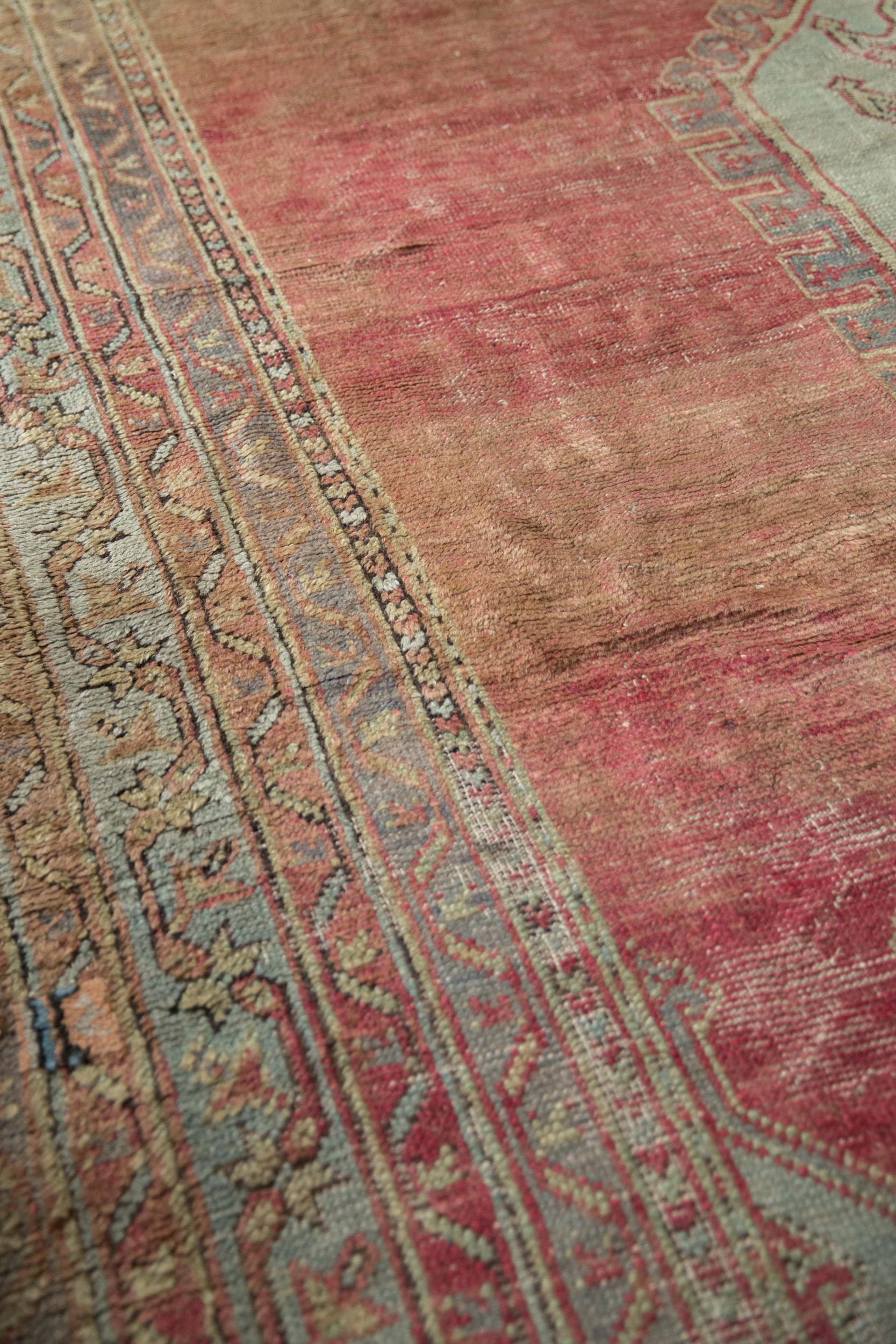 Vintage Oushak Carpet For Sale 6