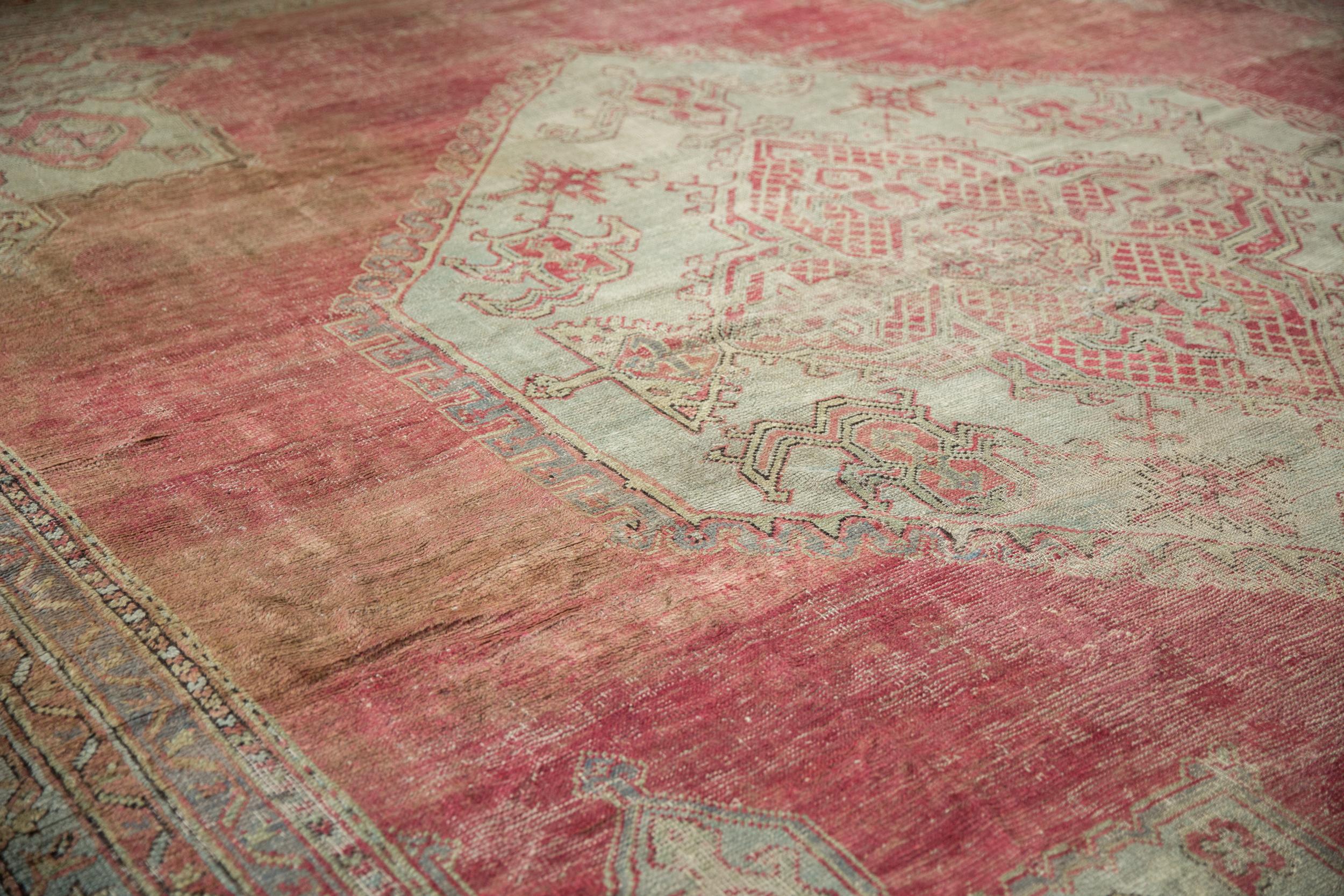 Vintage Oushak Carpet For Sale 7