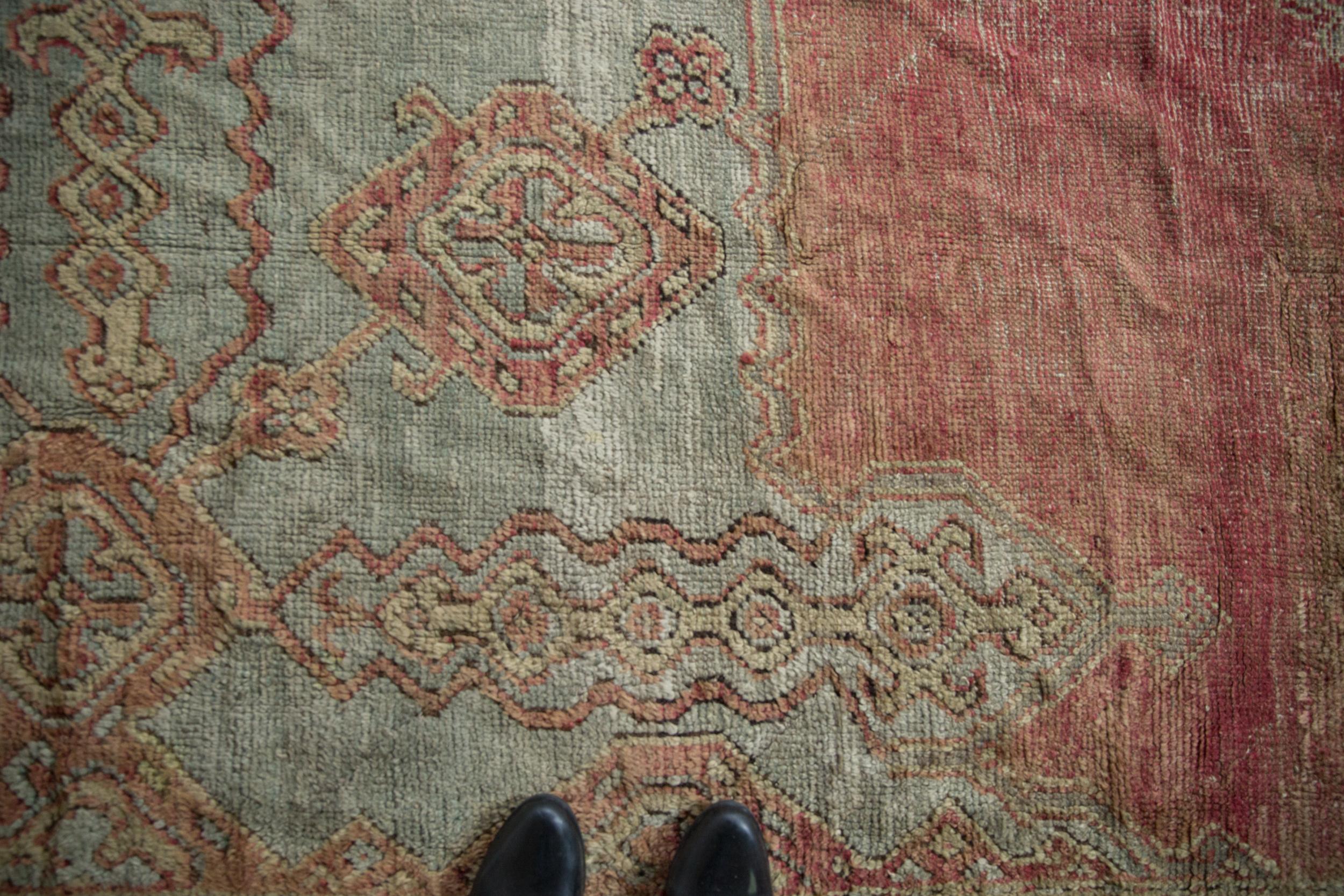 Vintage Oushak Carpet For Sale 9