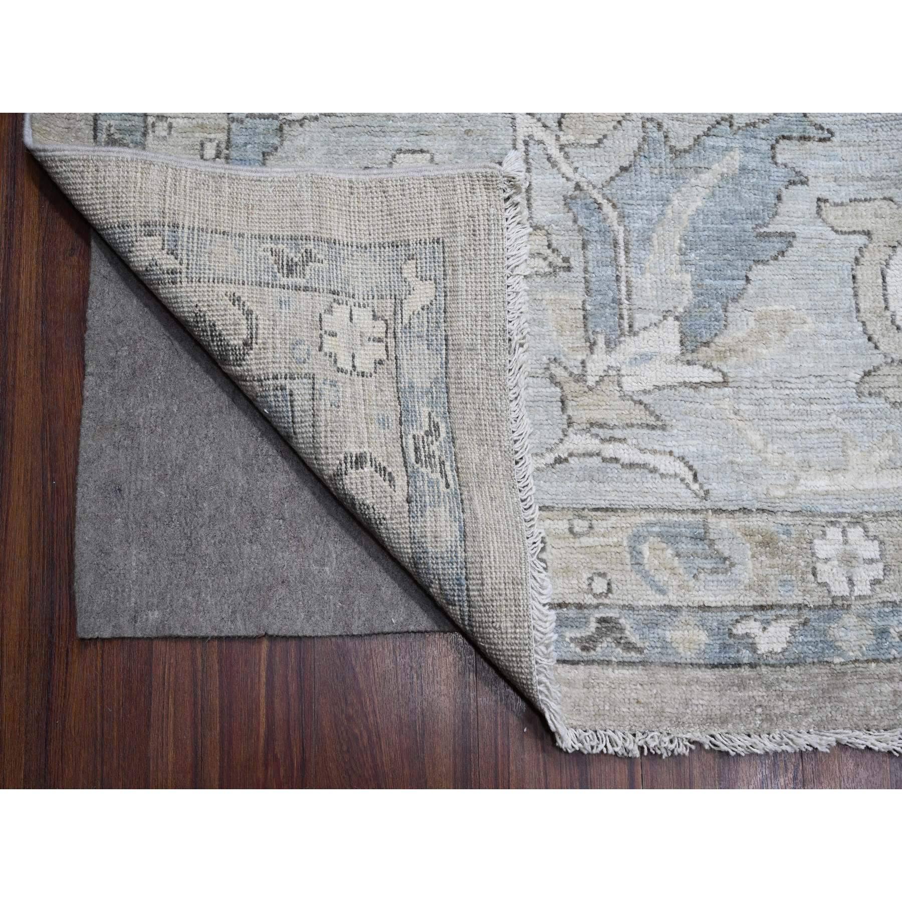 Alfombra Oriental Perfect Gris Angora Afgana Oushak Sobredimensionada 14'x19'2 Anudado a mano en venta