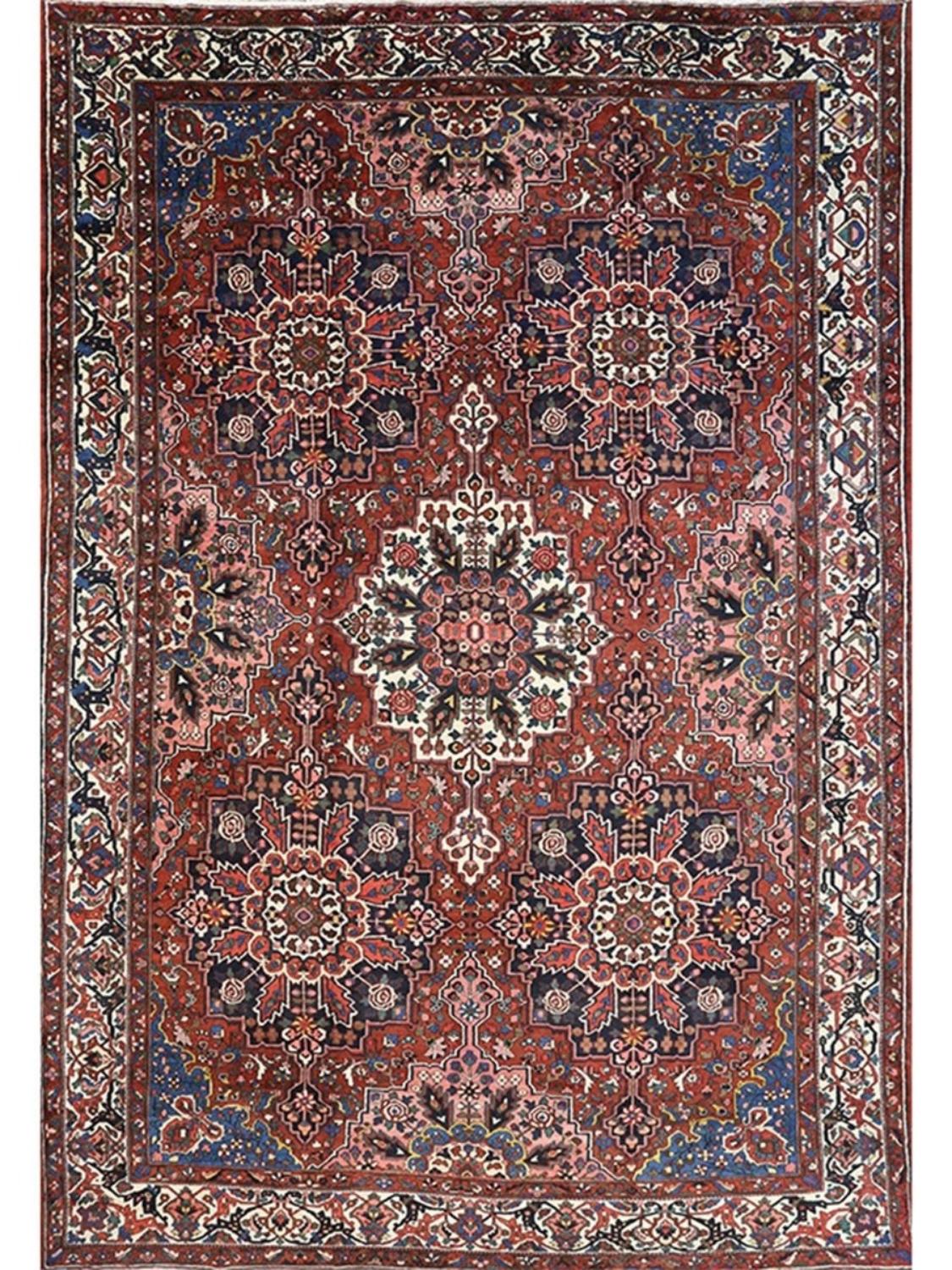 Tappeto per l'area Bakhtiari 14x20 annodato a mano In condizioni buone in vendita a Dallas, TX