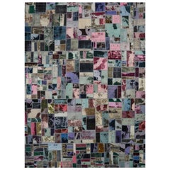 14x20 Hand-Knotted Vintage Distressed Patchwork Area Rug