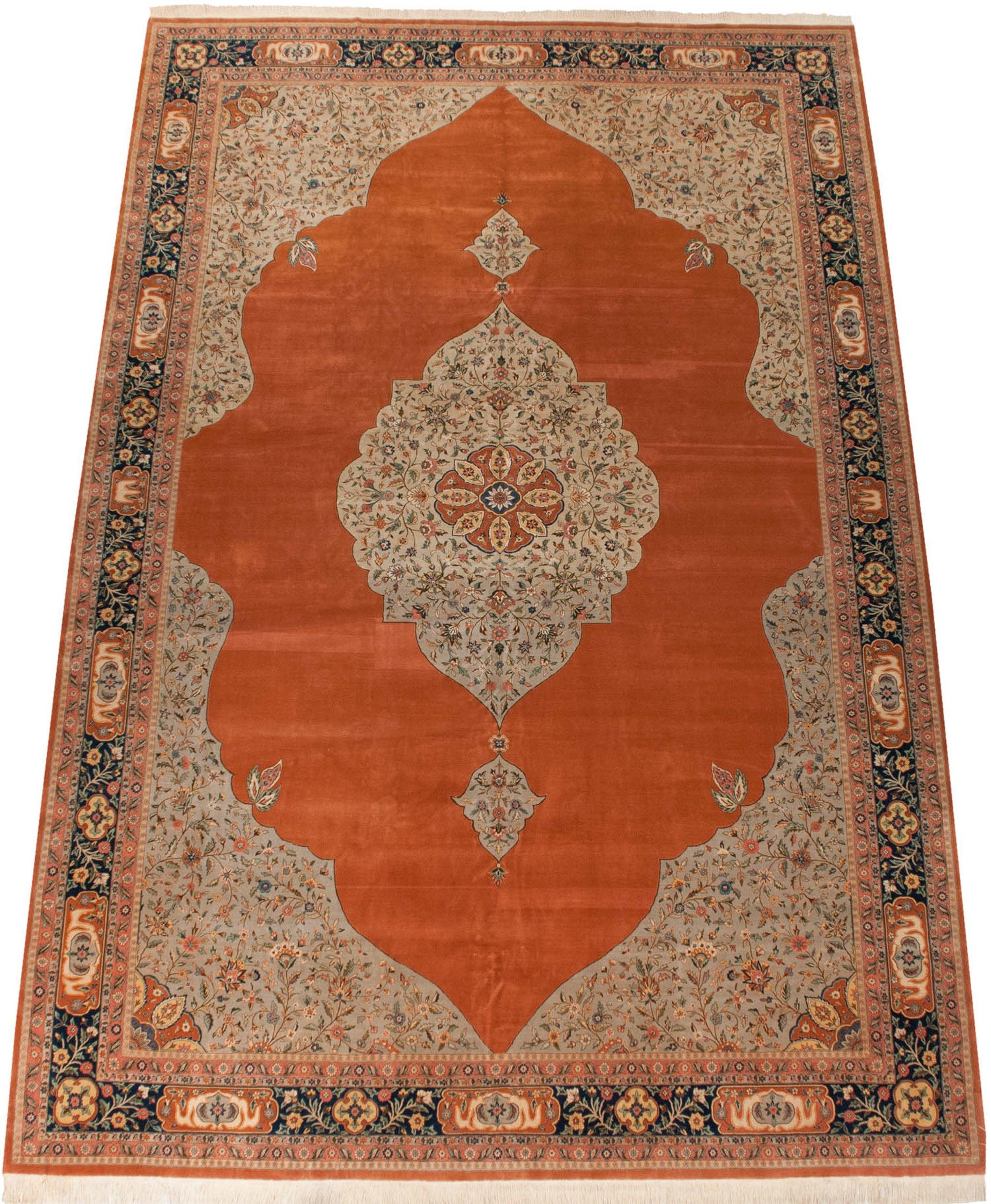Vintage Bulgarian Tabriz Design Carpet For Sale 4