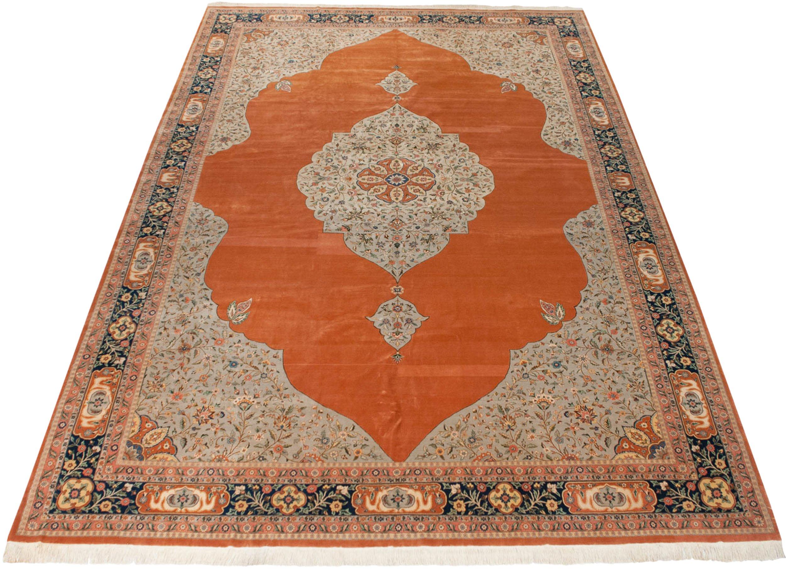Vintage Bulgarian Tabriz Design Carpet For Sale 3
