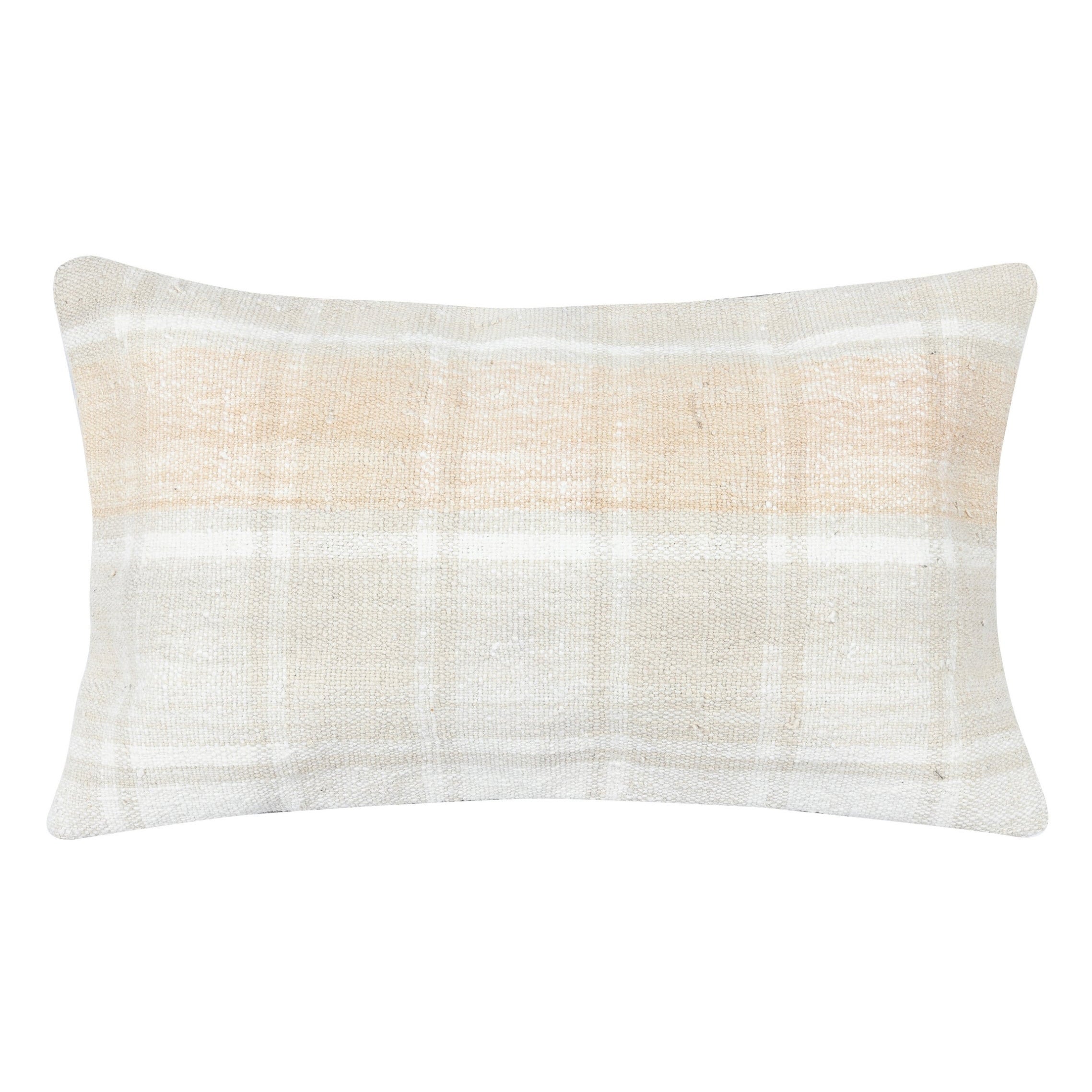 Copricuscino Kilim intrecciato a mano 14 "x24". Copricuscino lombare in canapa. Cuscino d
accento