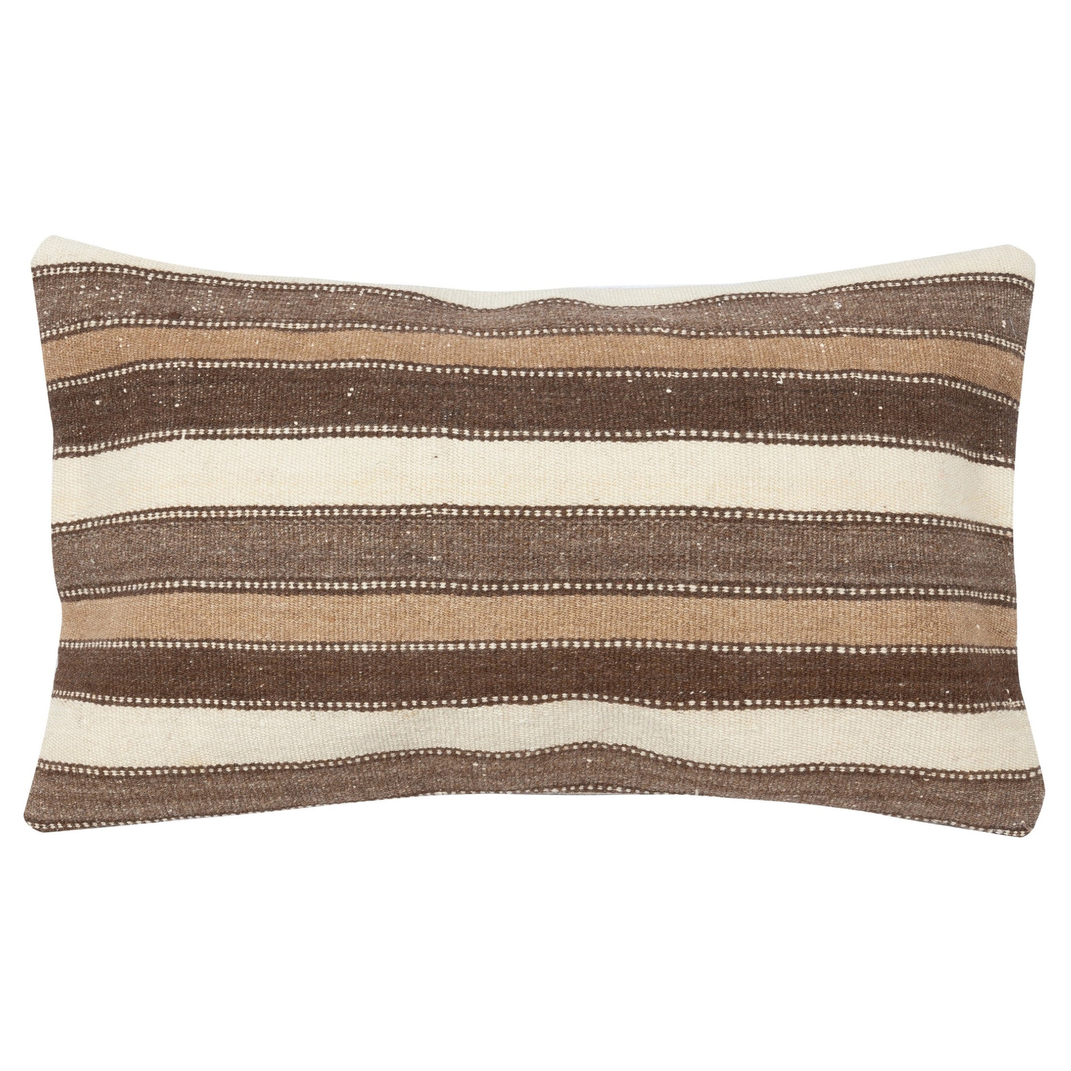 14 "x24" Housse de coussin Kilim turque tissée à la main. Housse de coussin lombaire rustique en vente