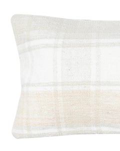 14"x24" Hemp Cushion Cover. Kilim Pillowcase. Farmhouse Lumbar Pillow Cover