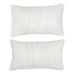 14"x24" SET OF 2 - Handmade Cushion Covers. Vintage Kilim Lumbar Pillow Covers