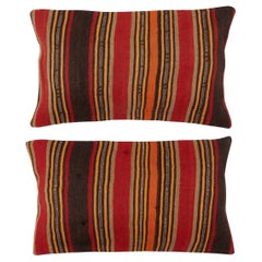 14"x24" SET OF 2 - Handmade Kilim Cushion Covers. A pair of Lumbar Pillow Covers