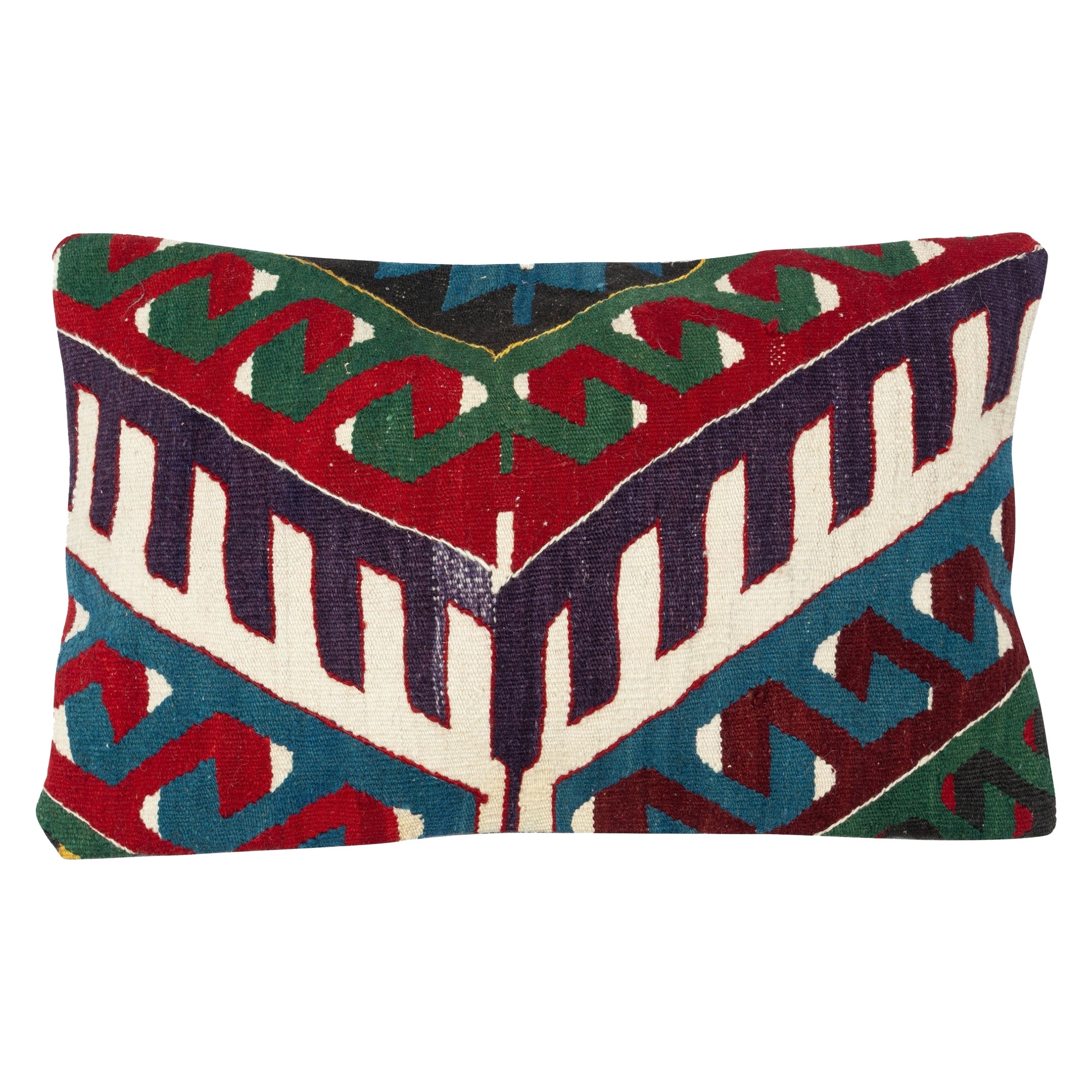 Housse de coussin Vintage Kilim 14 "x24". Taie d
oreiller. Housse de coussin lombaire turque