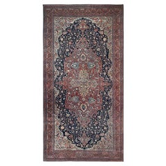 14
x25
9" Red Antique Persian Fereghan Sarouk Hand Knotted Wool XL Oriental Rug